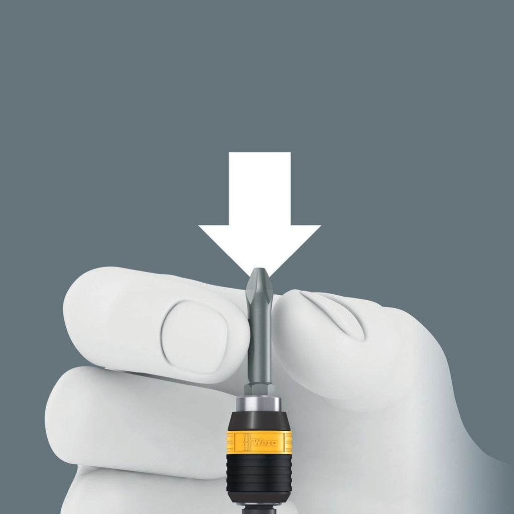 Wera 7400 Esd Series Kraftform Torque Screwdrivers, With Factory Pre-Set Value (0.1-1.5 Nm) And Rapidaptor Quick-Release Chuck, Handle Size 105-mm., 7460 Esdx0.3 Nmx0.3-1.2 Nm
