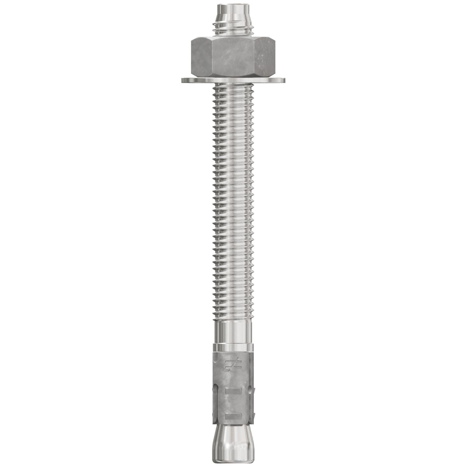 Simpson Strong-Tie STB2-50512S4F25 Strong-Bolt 2, 1/2-in. x 5-1/2-in. Type 304 Stainless-Steel Wedge Anchor, Fully Assembled, 25-Pack