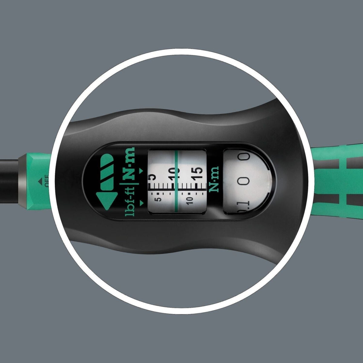 Wera Click-Torque Lock A 6 Torque Wrench, Adjustable, Torque Lock Function, Reversible Ratchet, Clockwise Torque Operation, 2.5-25 Nm, 1/4-in.x2.5-25 Nm