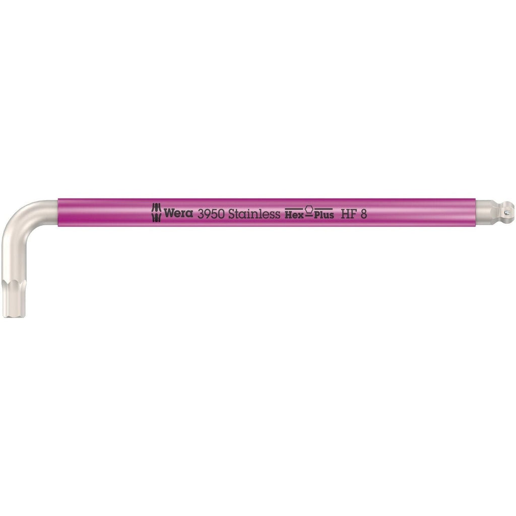 Wera 3950 Spkl Multicolour Hf L-Key, Metric, Stainless Steel, With Holding Function, 6x172-mm.