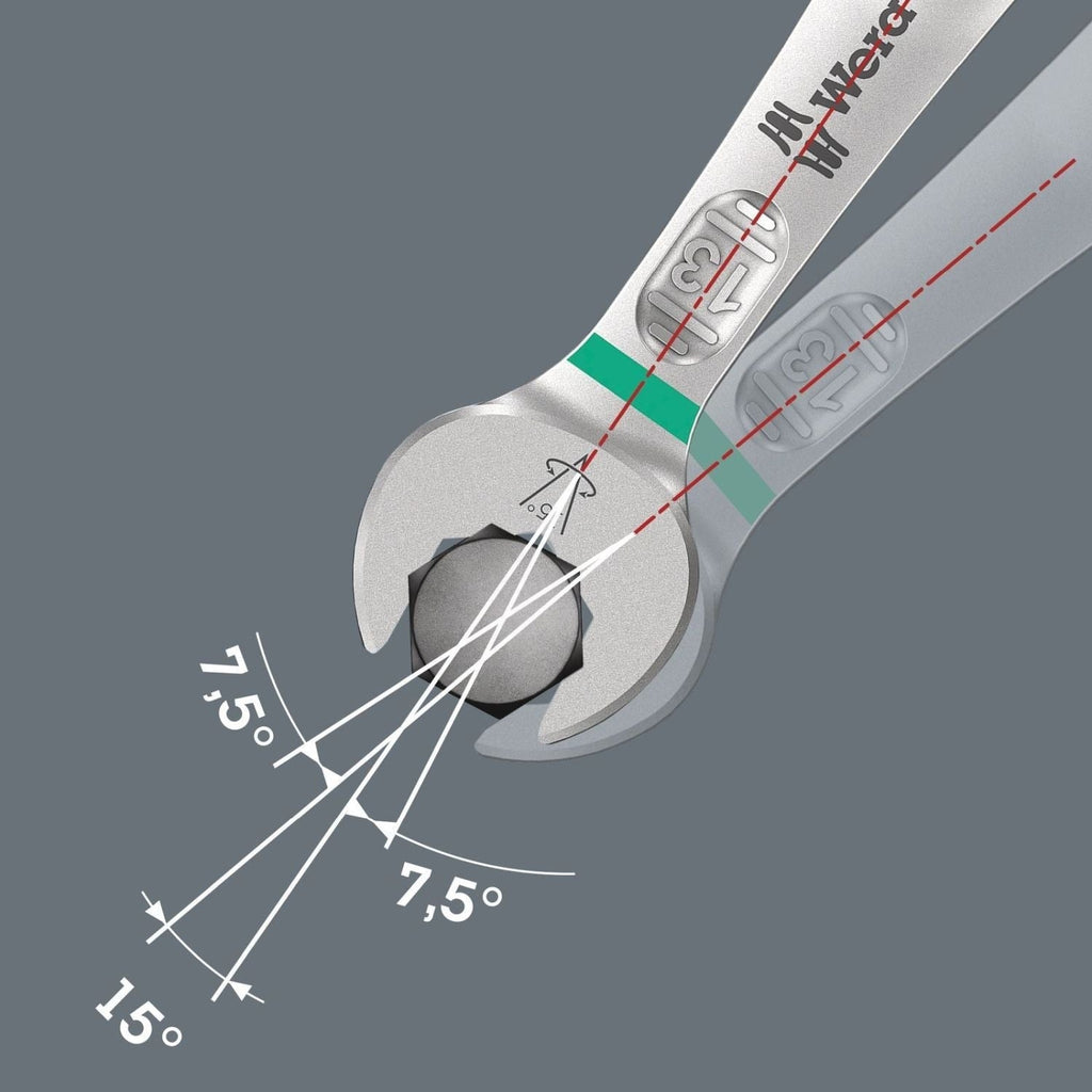 Wera 6003 Joker 11 Set 1 Combination Wrench Set, 11-Pieces