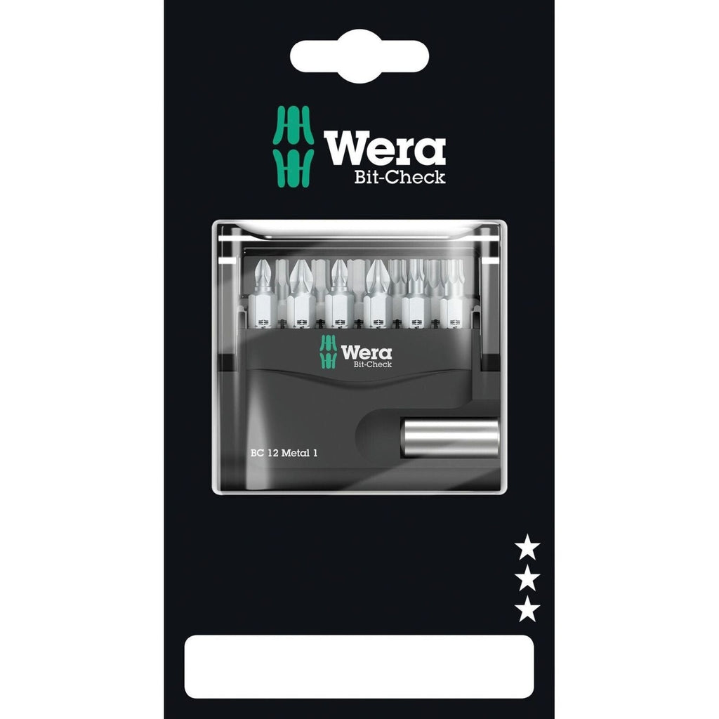 Wera Bit-Check 12 Metal 1 SB, 12-Pieces