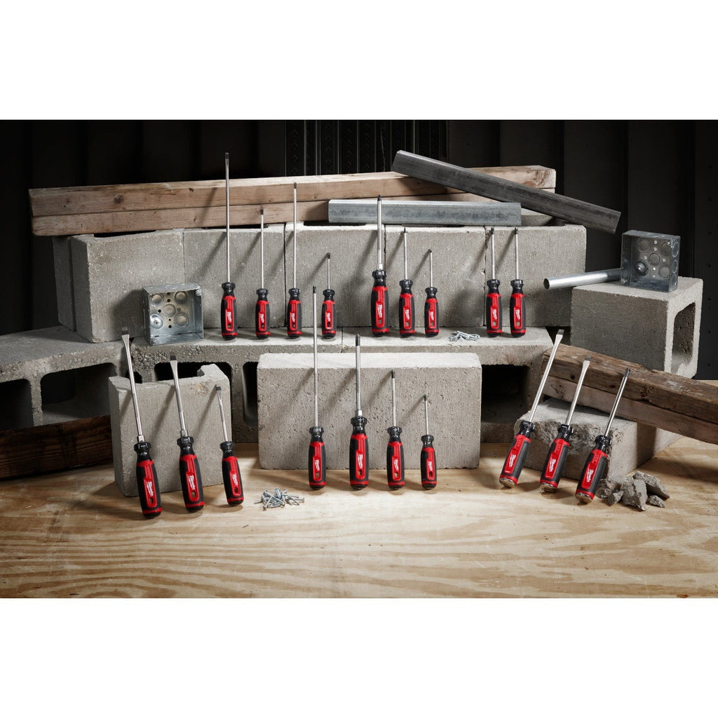 Milwaukee MT200-6P 6-Piece Cushion Grip Screwdrivers PACKOUT Low-Profile Compact Organizer Set