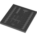 Wera 9826 Foam Insert 8007 B VDE Zyklop VDE Ratchet Set 1, 3/8", Empty, 344x30x392-mm.
