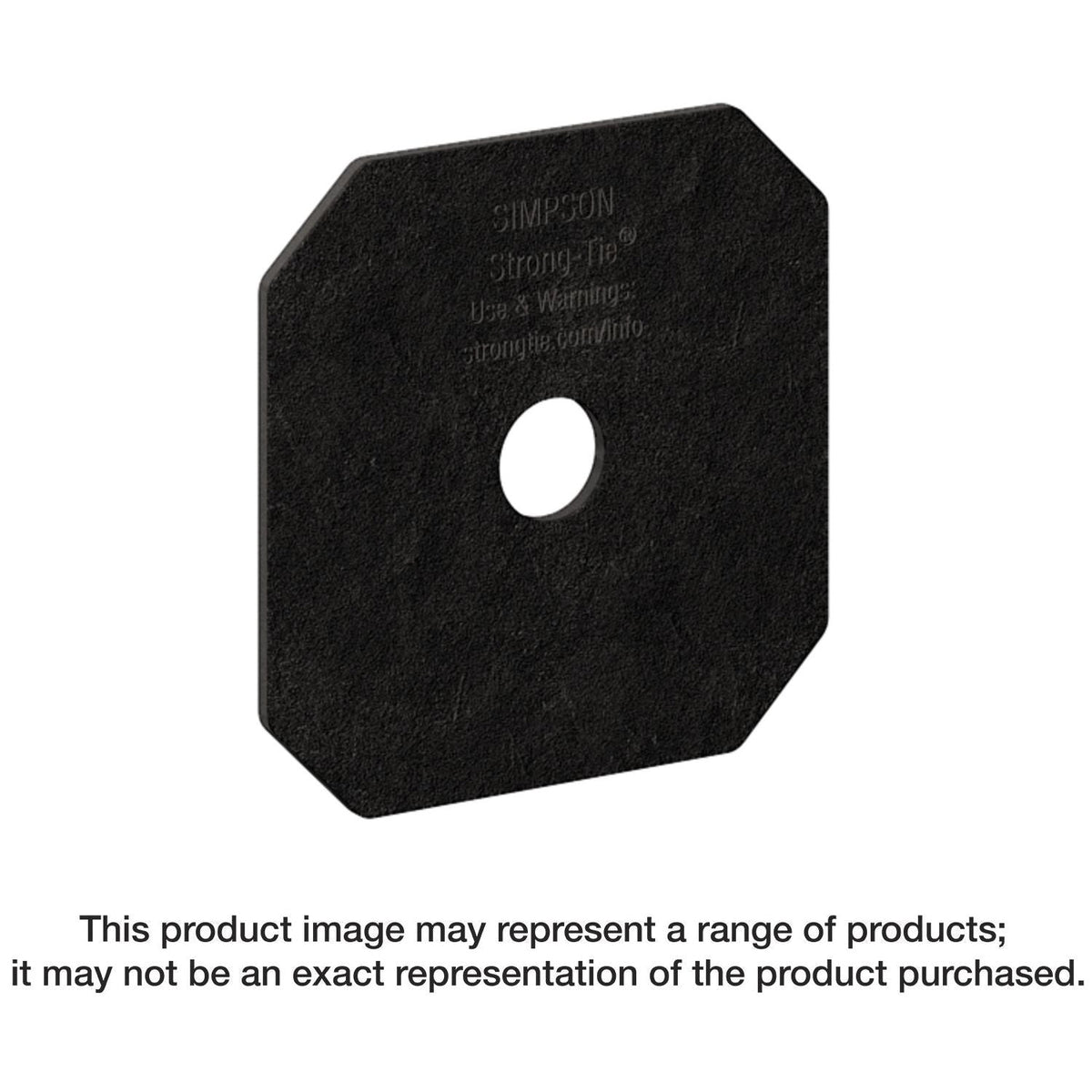 Simpson Strong-Tie APVDW56 Outdoor Accents Avant Collection Z-MAX, Black Powder-Coated Decorative Washer