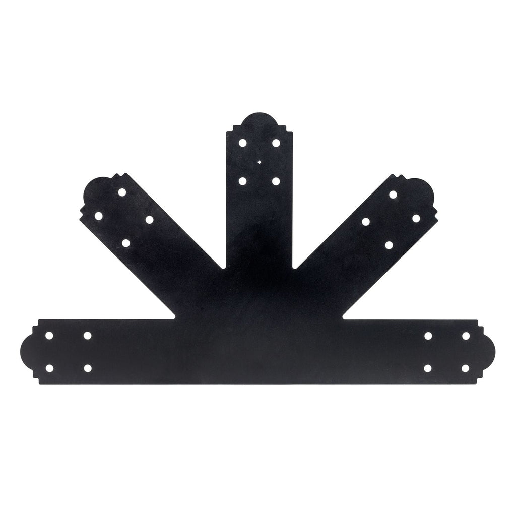 Simpson Strong-Tie Outdoor Accents Mission Collection 12:12 Pitch ZMAX, Black Powder-Coated Gable Plate (APGP1212)