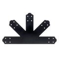 Simpson Strong-Tie Outdoor Accents Mission Collection 12:12 Pitch ZMAX, Black Powder-Coated Gable Plate (APGP1212)