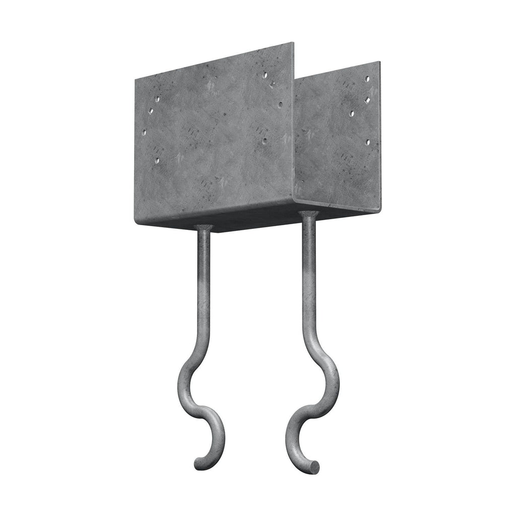 Simpson Strong-Tie CCQM5.50-SDSHDG CCQM Hot-Dip Galvanized Column Cap for 5-1/2-in. Beam, with Strong-Drive SDS Screws