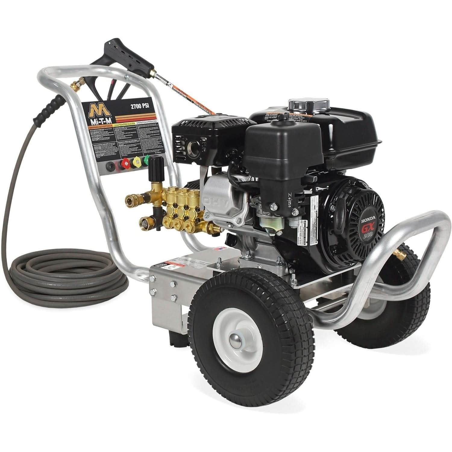 Mi-T-M CA-2703-1MMH CA Aluminum Series 2700 PSI Gasoline Direct Drive Cold Water Pressure Washer