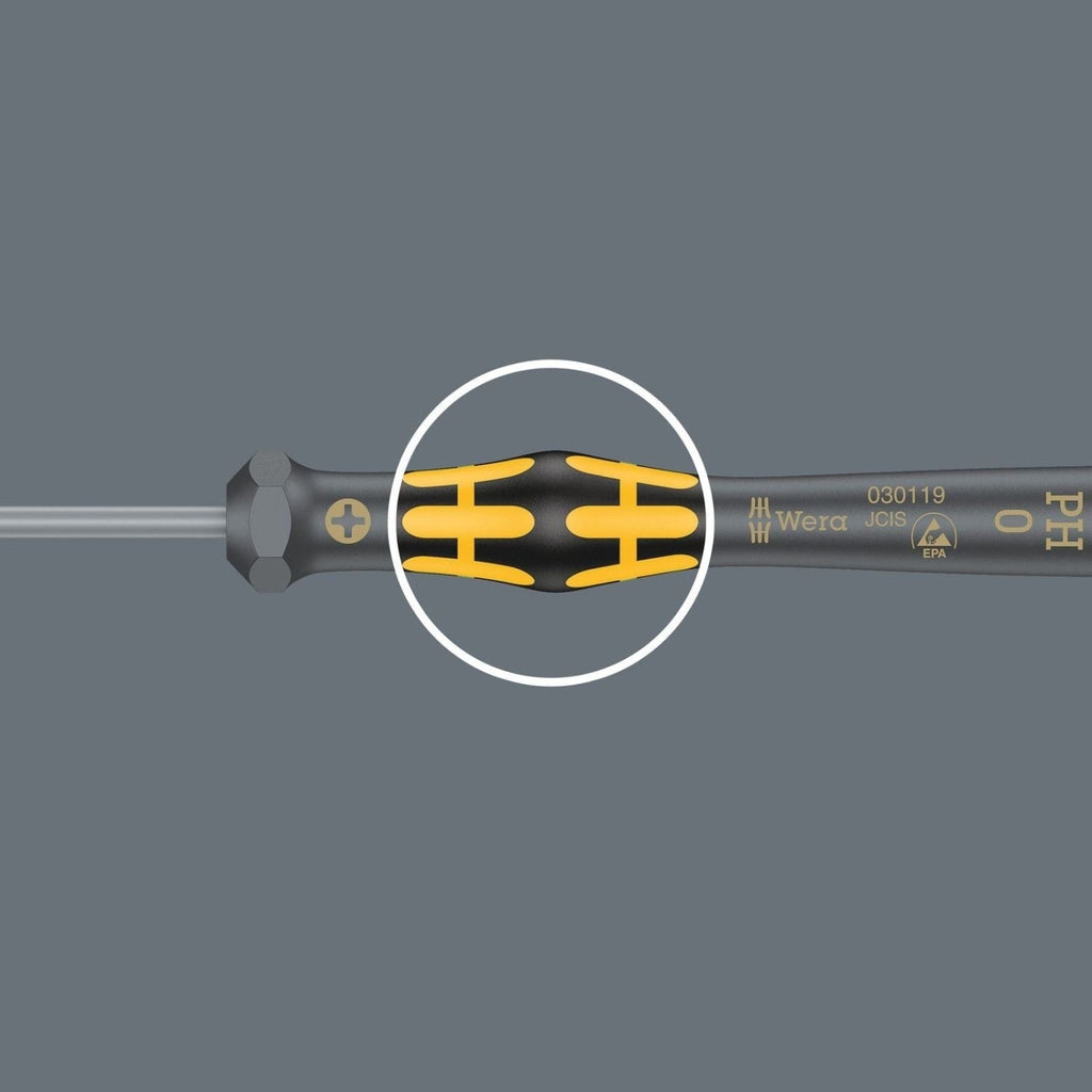 Wera 1578 A Esd Kraftform Micro Screwdriver For Slotted Screws, 0.25x1.2x40-mm.