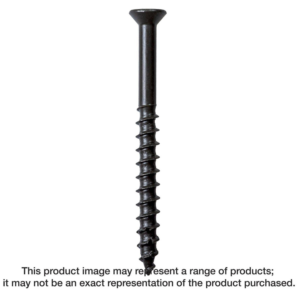 Simpson Strong-Tie TNTB25234TTR Titen Turbo, 1/4-in. x 2-3/4-in. 6-Lobe Trim-Head Concrete and Masonry Screw, Bronze, 100-Pack