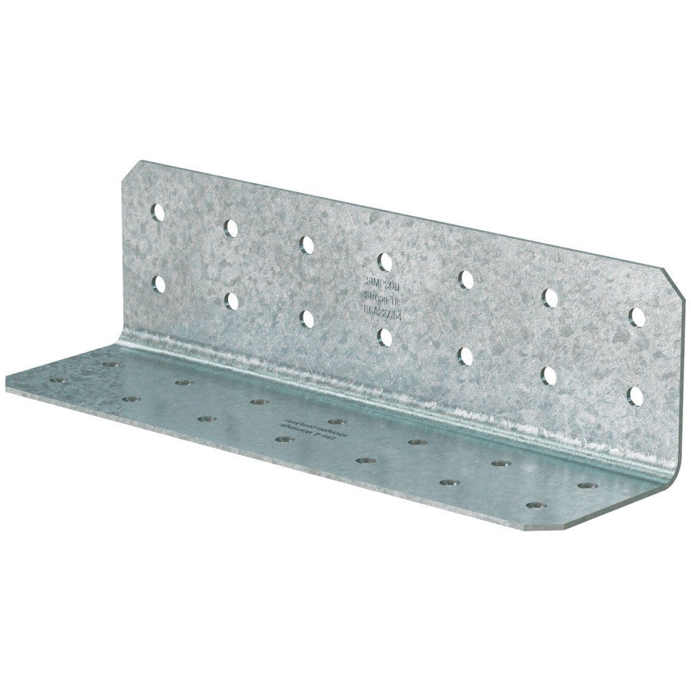 Simpson Strong-Tie RCA227/54-R65 RCA 2-in. x 2-in. x 7-in. 16-Gauge Galvanized Rigid Connector Angle, 65-Pack