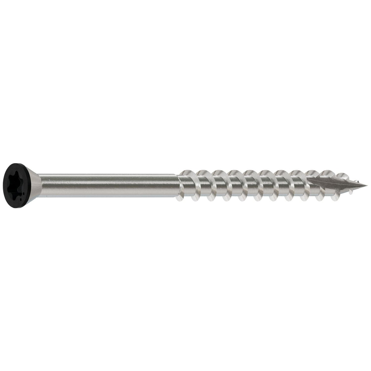 Simpson Strong-Tie S07225FTPBK Trim-Head Screw, 6-Lobe Drive, #7 x 2-1/4-in. T-15 Type 305, Black, 350-Pack
