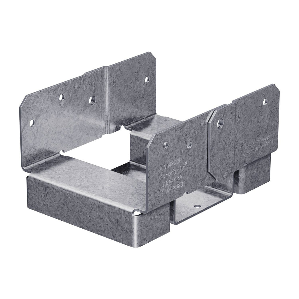 Simpson Strong-Tie ABA46RZ ABA ZMAX Galvanized Adjustable Standoff Post Base for 4x6 Rough