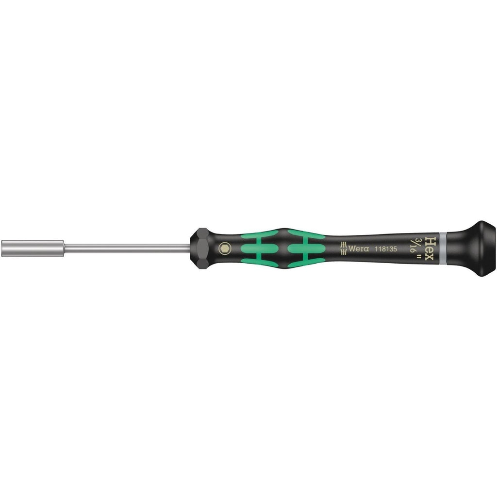 Wera 2069 Nutdriver For Electronic Applications, 3/16-in.x60-mm.