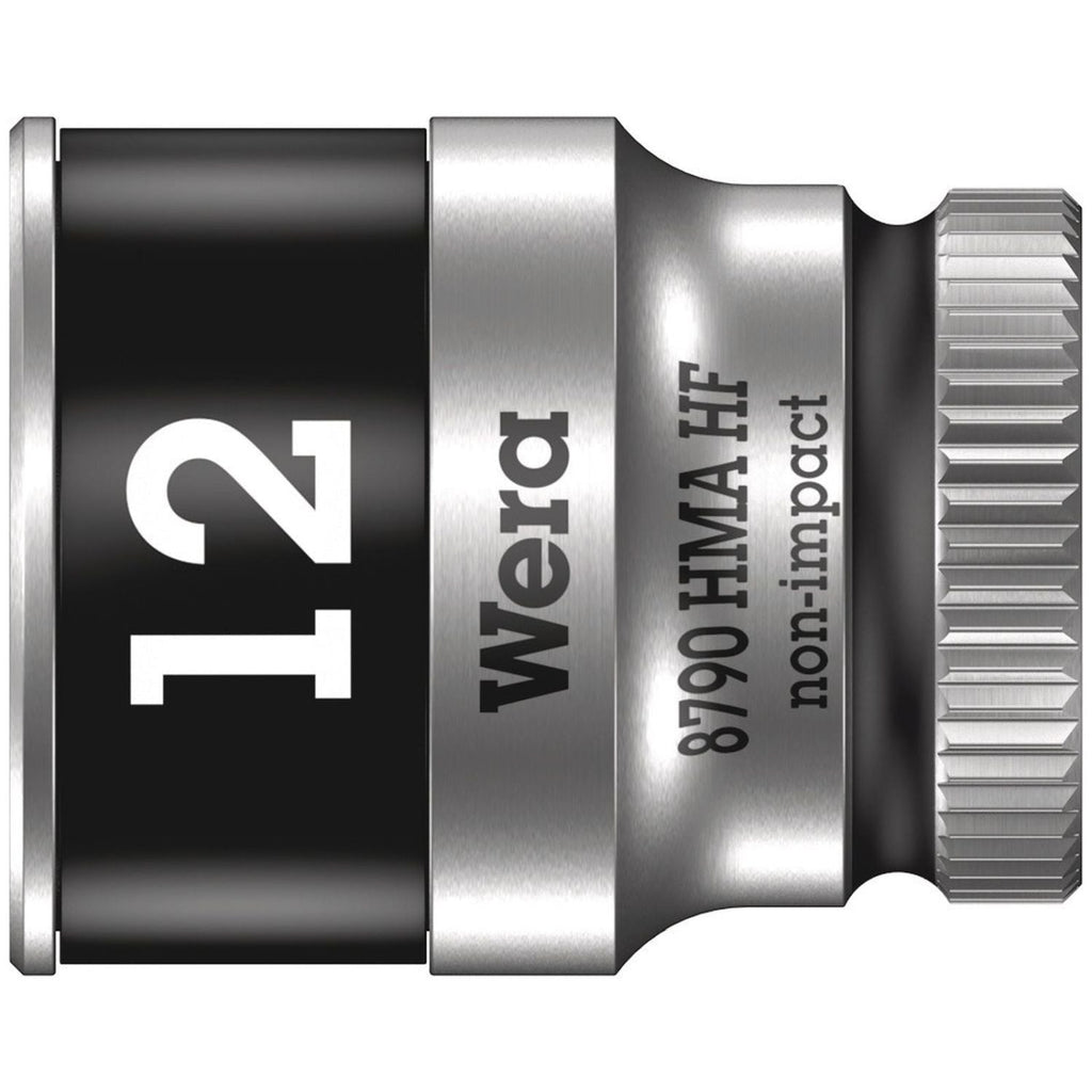 Wera 8790 Hma Hf Zyklop Socket With 1/4-in. Drive With Holding Function, 12x23-mm.