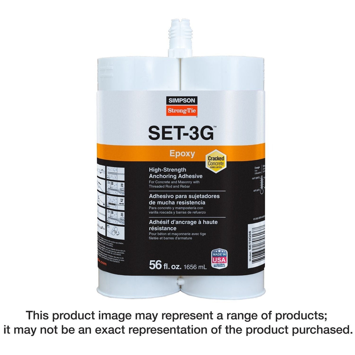 Simpson Strong-Tie SET3G56 SET-3G 56 oz. High-Strength Epoxy Adhesive