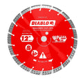 Diablo DMADST1200 12 in. Diamond Segmented Turbo Cut-Off Discs for Masonry
