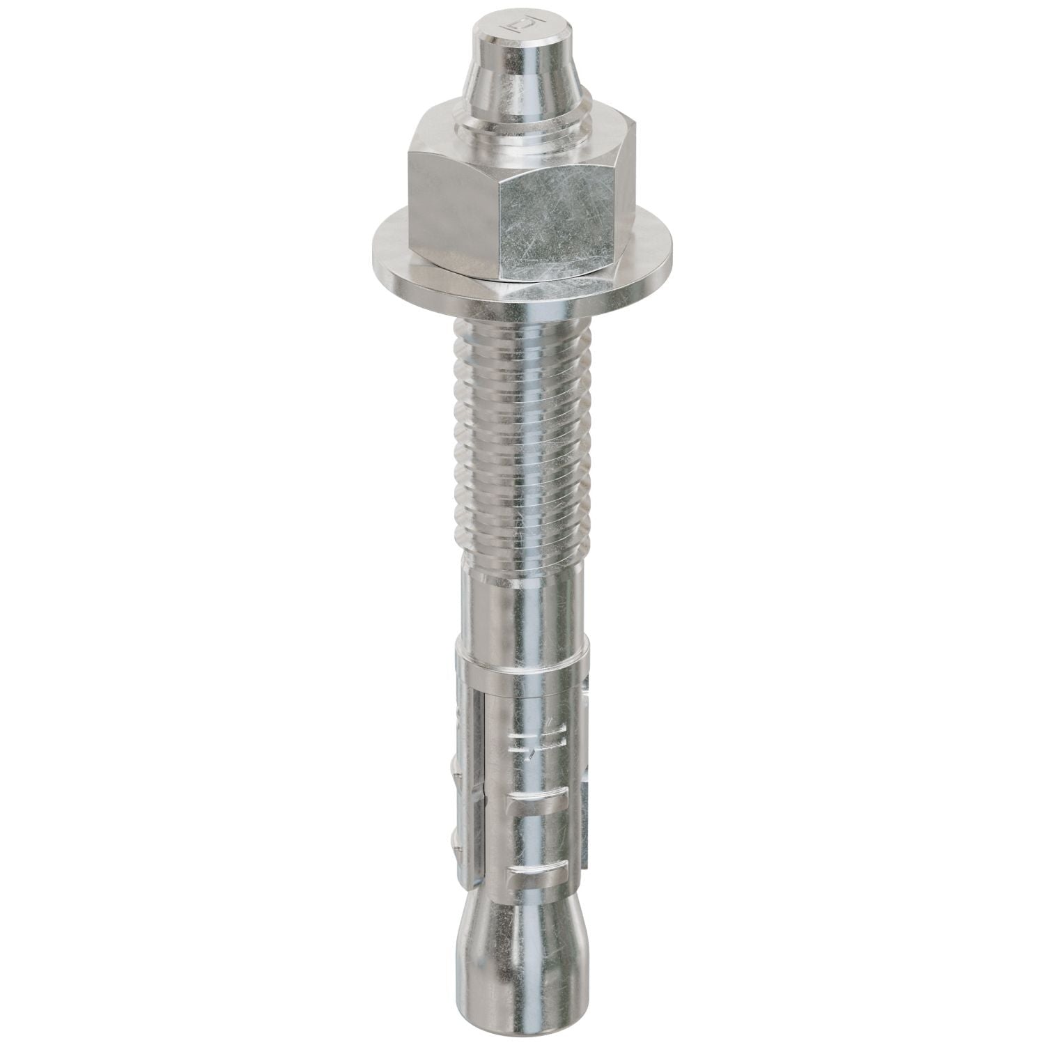 Simpson Strong-Tie STB2-37300S6F50 Strong-Bolt 2, 3/8-in. x 3-in. Type 316 Stainless-Steel Wedge Anchor, Fully Assembled, 50-Pack