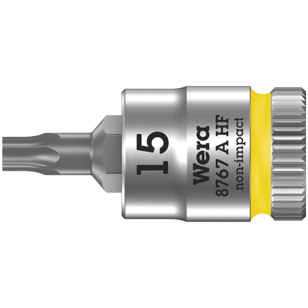 Wera 8767 A Hf Torx Zyklop Bit Socket With Holding Function, 1/4-in. Drive, Torx 15x28-mm.
