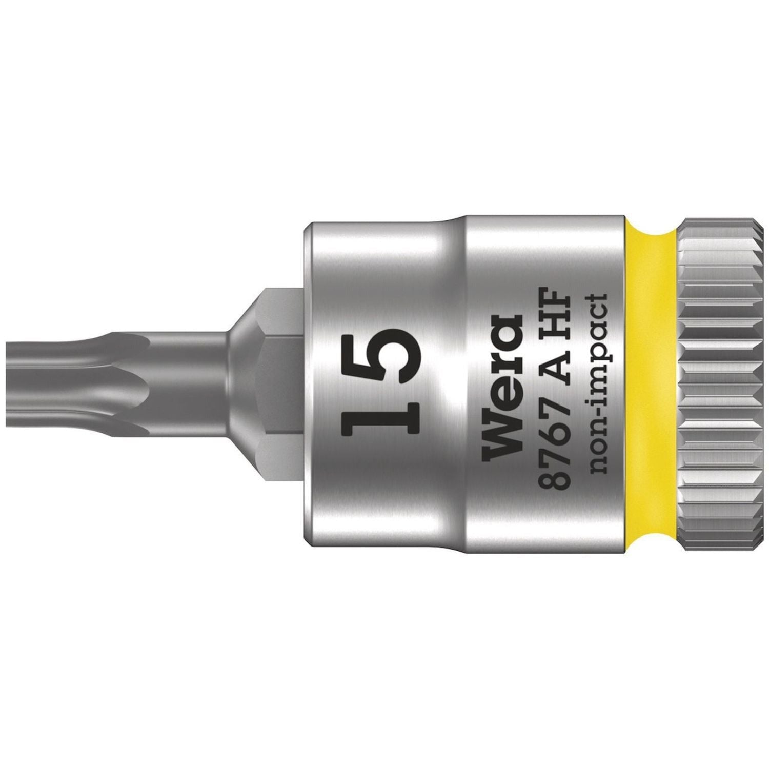 Wera 8767 A Hf Torx Zyklop Bit Socket With Holding Function, 1/4-in. Drive, Torx 15x28-mm.