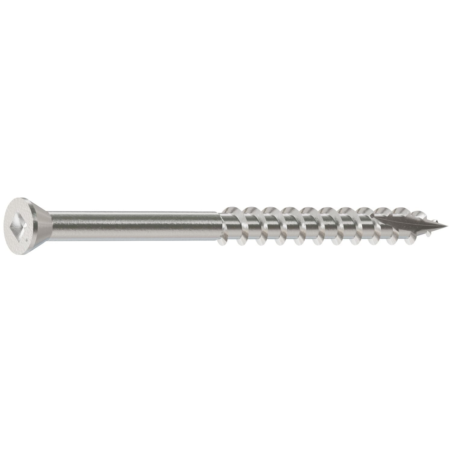 Simpson Strong-Tie T07225FB1 Trim-Head Screw, Square Drive, #7 x 2-1/4-in. #1 SQ, Type 316, 1-lb.