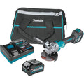 Makita GAG04M1 40V max XGT Brushless Cordless 4-1/2"Â / 5" Angle Grinder Kit, with Electric Brake, AWS Capable (4.0Ah)