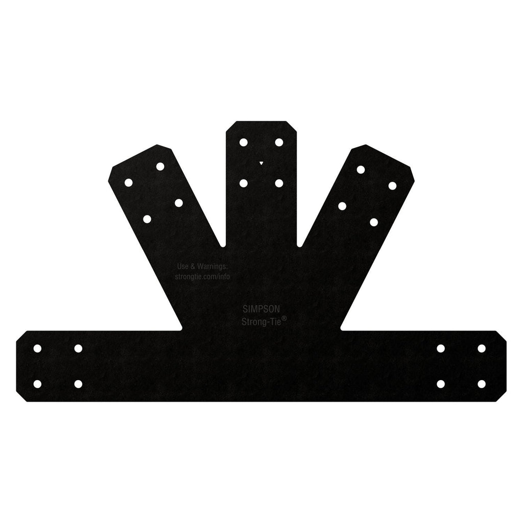 Simpson Strong-Tie APVGP612 Outdoor Accents Avant Collection 6:12 Pitch, Black Powder-Coated Gable Plate