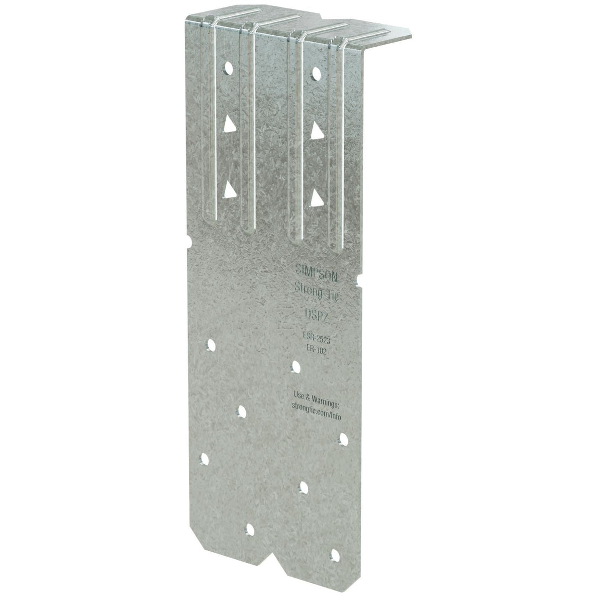 Simpson Strong-Tie DSPZ DSP 18-Gauge ZMAX Galvanized Double-Stud Plate Tie