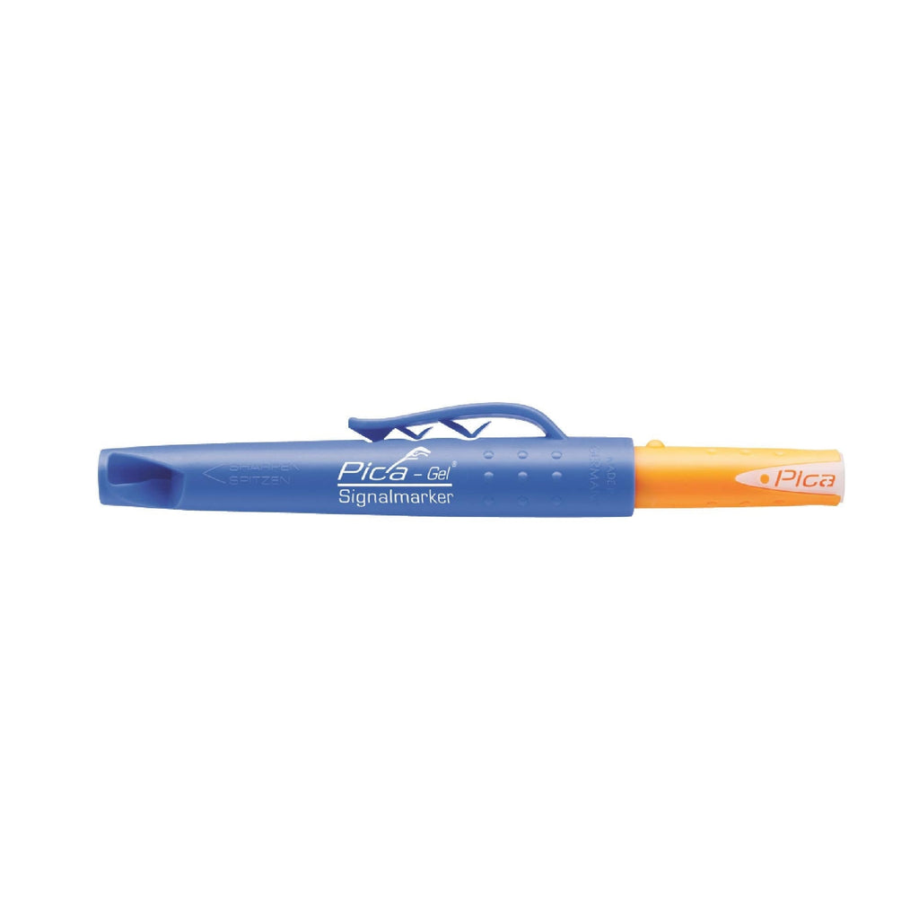 Pica 8080/SB White Gel Signalmarker w/ Quiver Holder, 1-Pack