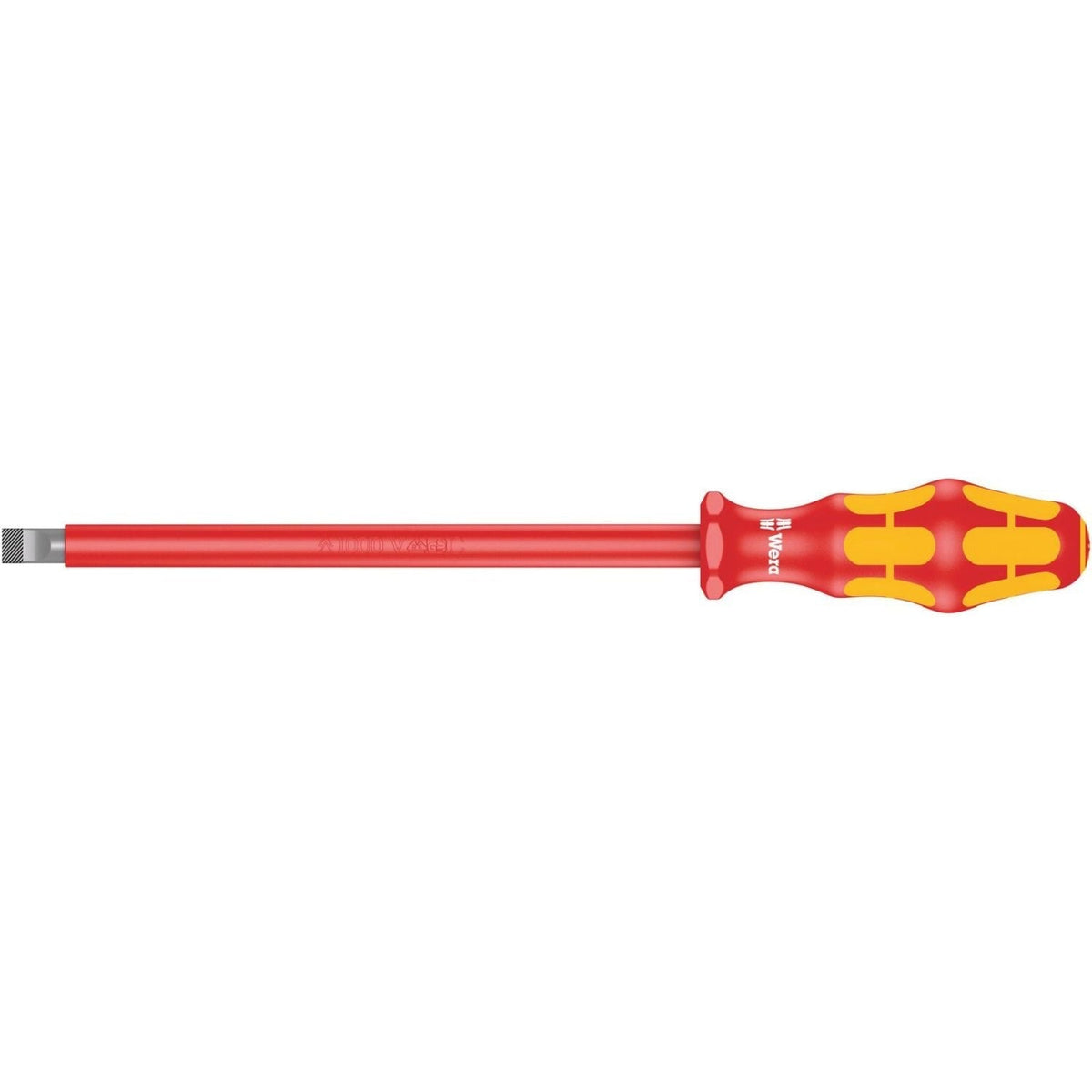 Wera 160 I VDE Insulated Screwdriver For Slotted Screws, 1.6x10x200-mm.
