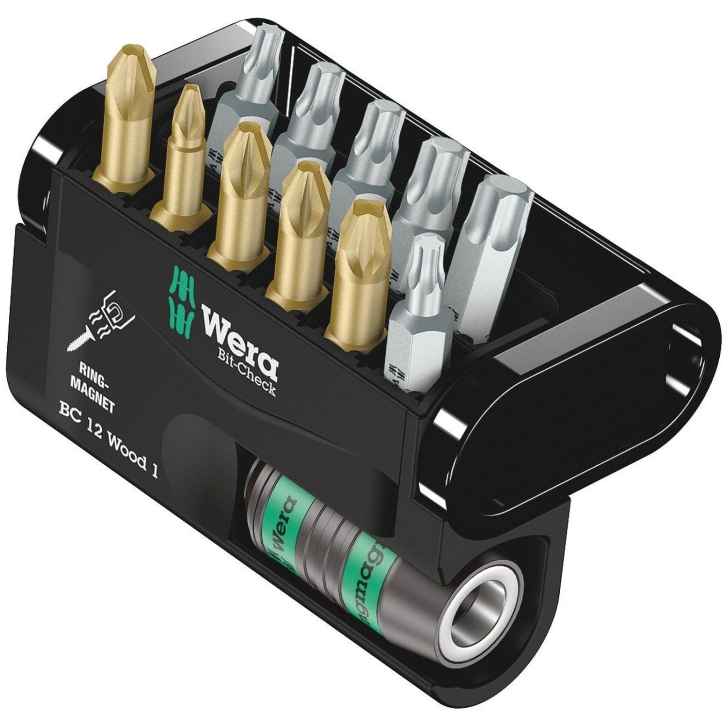 Wera Bit-Check 12 Wood 1, 12-Pieces