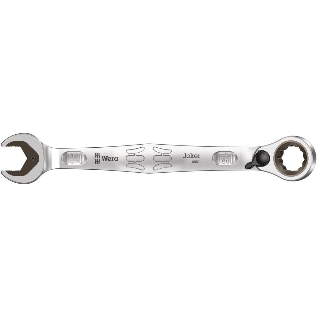 Wera 6001 Joker Switch Ratcheting Combination Wrench, With Switch Lever, 15x199-mm.