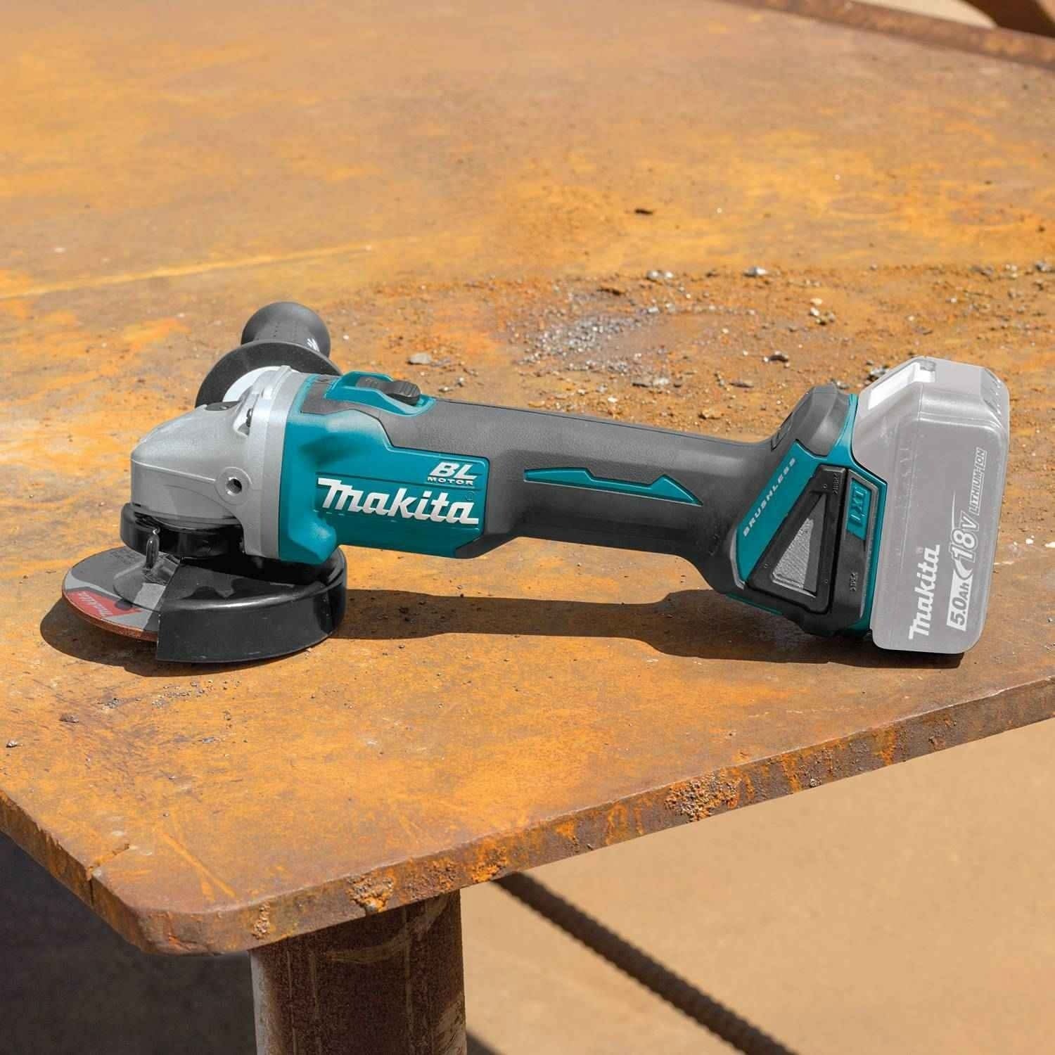 Makita XAG09Z 18V LXT Lithium-Ion Brushless Cordless 4-1/2"Â / 5" Cut-Off/Angle Grinder, with Electric Brake, Tool Only