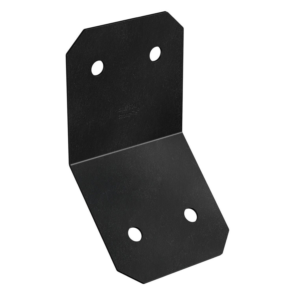 Simpson Strong-Tie APVKB45-6 Outdoor Accents Avant Collection ZMAX, Black Powder-Coated Knee Brace Connector for 6x