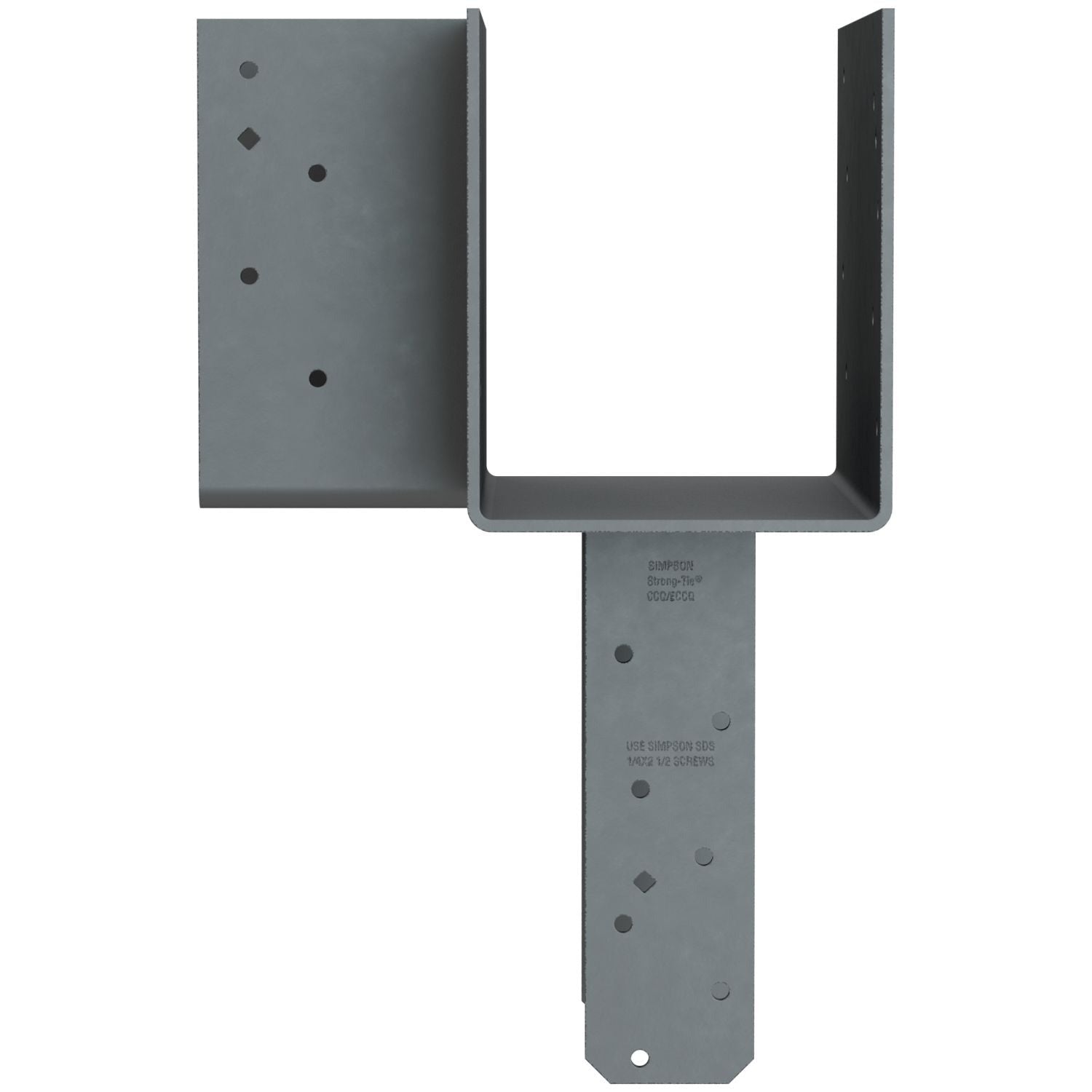Simpson Strong-Tie L-Shape End Column Cap for 6x Beams, 6x Post w/ SDS Screws, Skewed Left (ECCLLQ666SDS)
