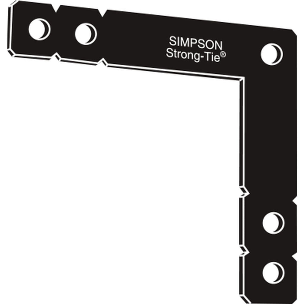 Simpson Strong-Tie OHL OHL 12-in. x 12-in. Black Powder-Coated Ornamental Heavy L Angle