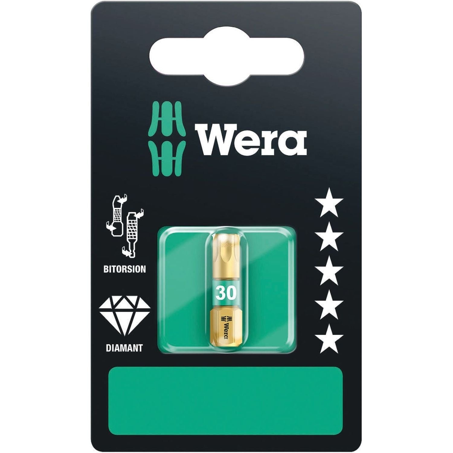 Wera 867/1 Bdc SB Torx Bit, Torx 30x25-mm.