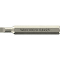 Wera 800/0 Micro Bit For Slotted Screws, 0.40x2.5x30-mm.