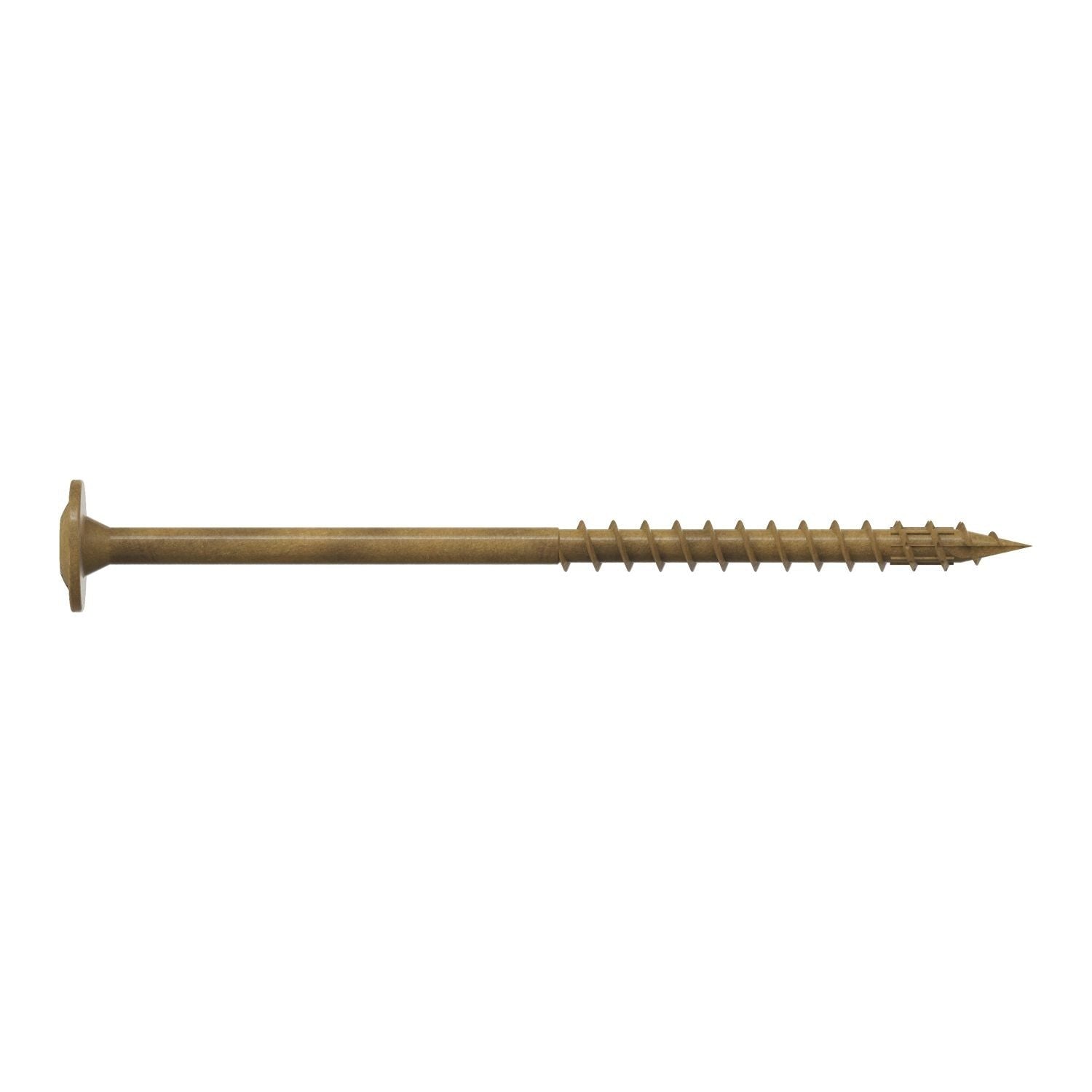 Simpson Strong-Tie CBT08300R50 Wafer-Head Construction Screw, #8 x 3-in. T20, Quik Guard, Tan, 50-Pack
