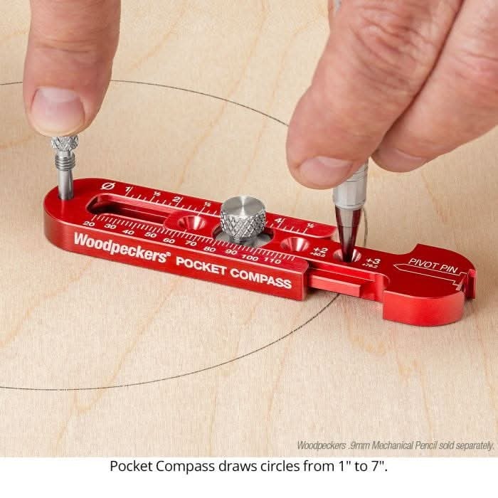 Woodpeckers PCOMP24-SET 2-Piece Pocket Compass Set