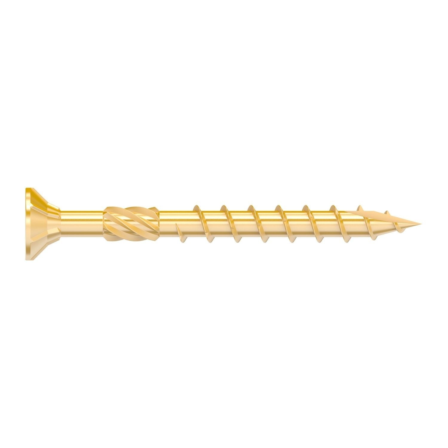 Simpson Strong-Tie SDCP22318 Strong-Drive SDCP TIMBER-CP Screw, 0.315-in. x 3-1/8-in. T40, Yellow Zinc, 250-Pack
