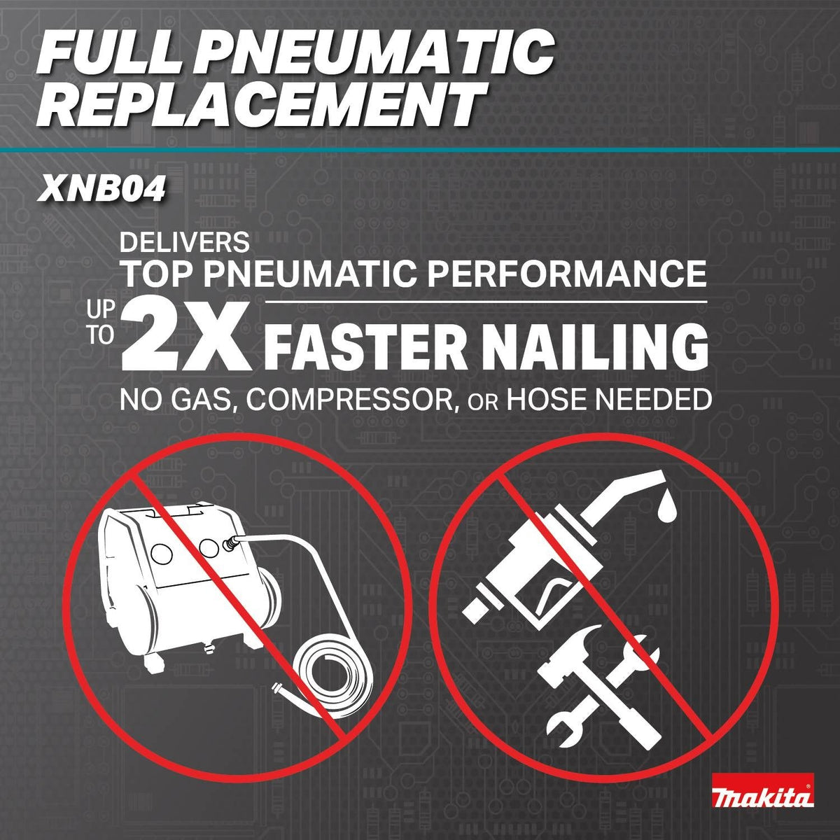 Makita XNB04Z 18V LXT Brushless Cordless 2-in. 18-Gauge Brad Nailer w/ (2) 4.0Ah Battery Starter Kit
