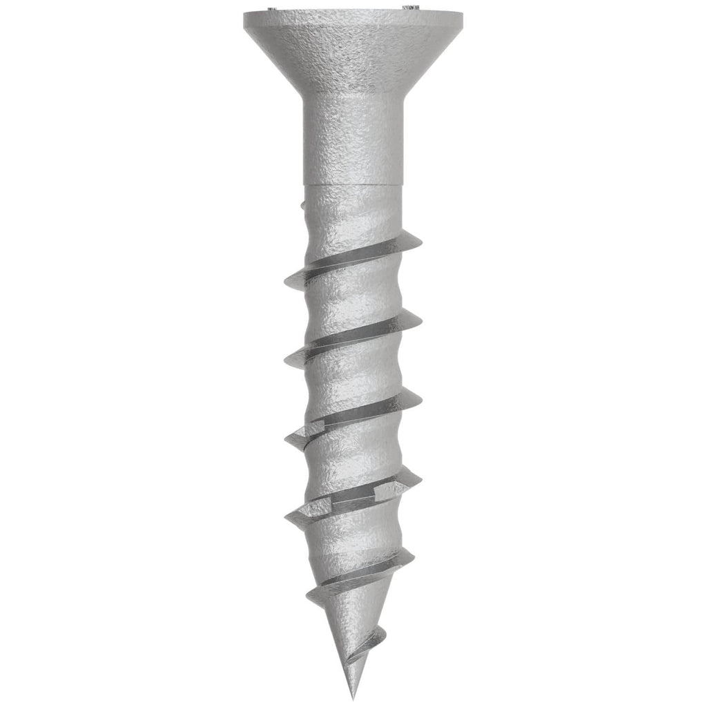 Simpson Strong-Tie TNTSS625114TTR Titen Turbo, 1/4-in. x 1-1/4-in. Type 316 Stainless-Steel Trim-Head Concrete and Masonry Screw, 50-Pack