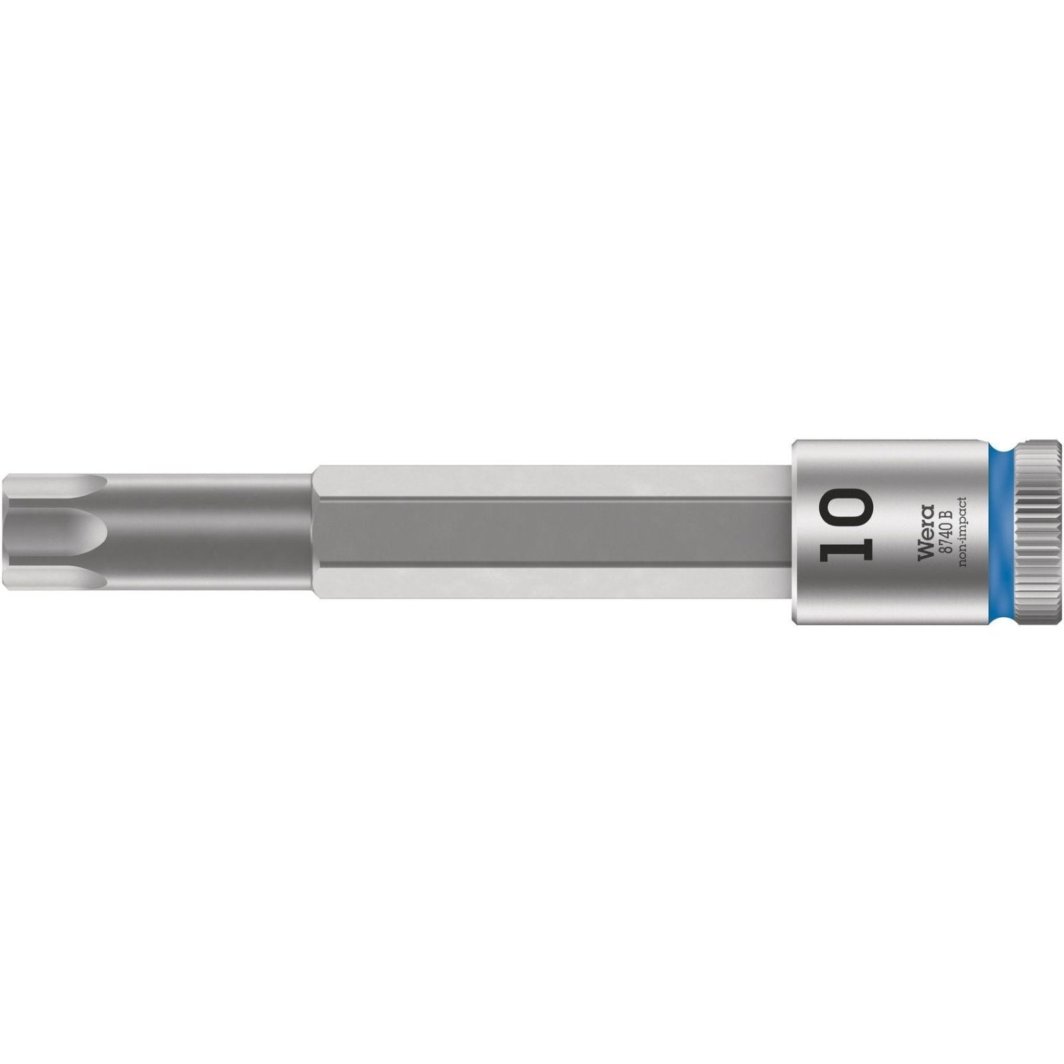 Wera 8740 B Zyklop Bit Socket With 3/8-in. Drive, With Extra Slim Profile Area, 10x100-mm.