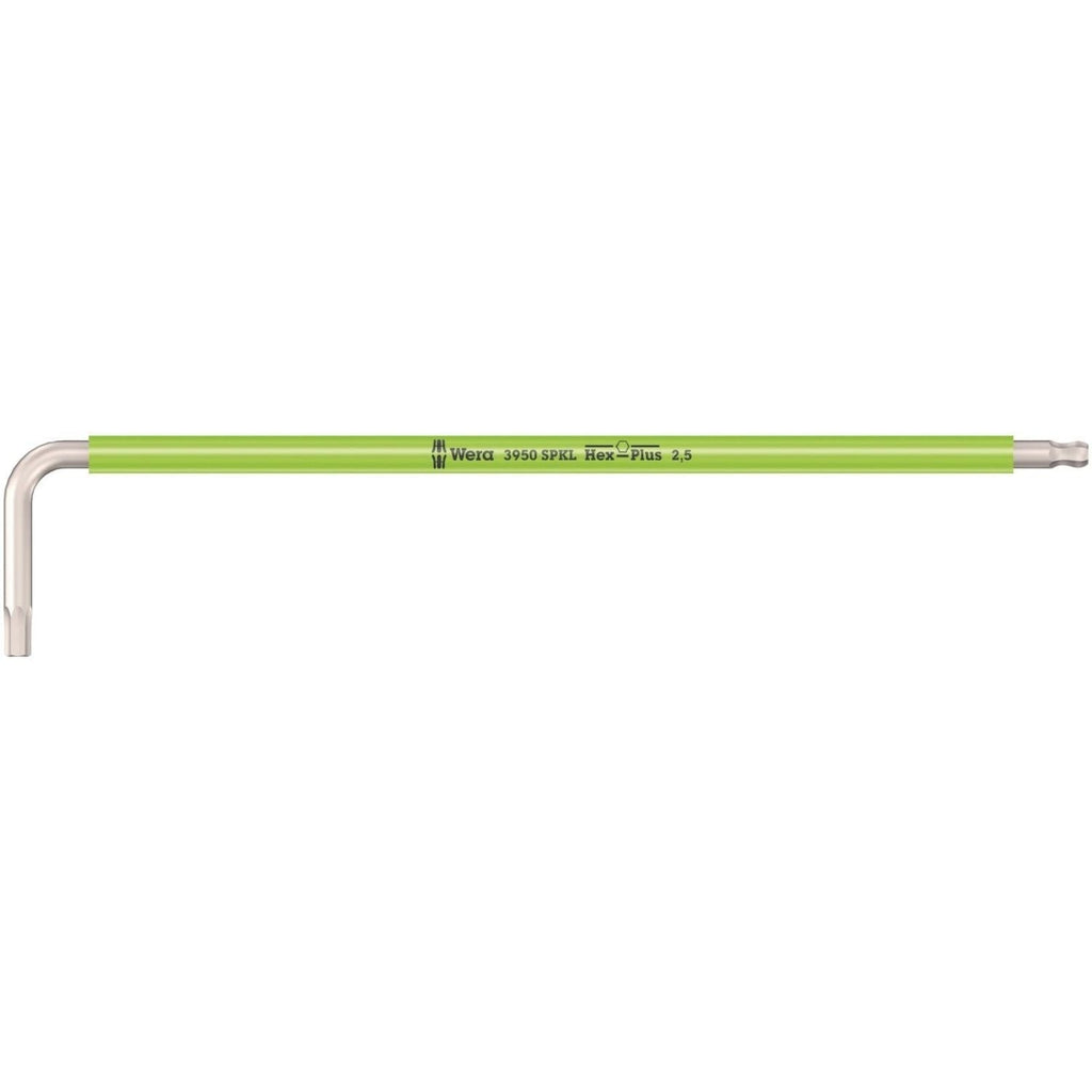 Wera 3950 Spkl Multicolour L-Key, Metric, Stainless, 2.5x112-mm.