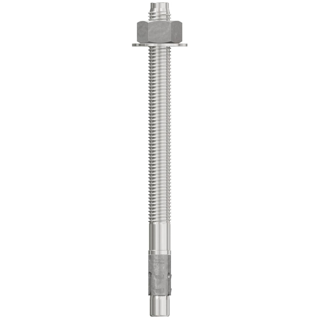 Simpson Strong-Tie STB2-62812S4F20 Strong-Bolt 2, 5/8-in. x 8-1/2-in. Type 304 Stainless-Steel Wedge Anchor, Fully Assembled, 20-Pack