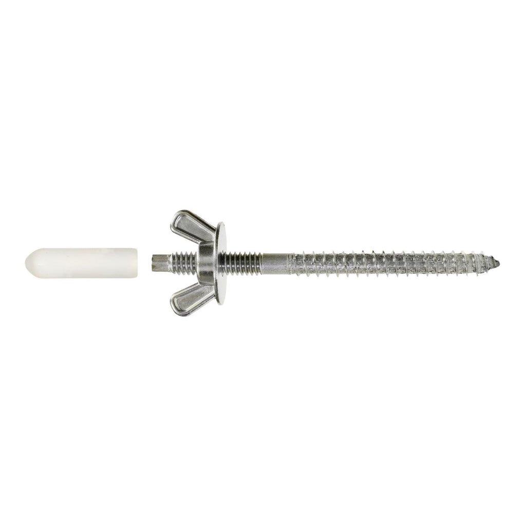 Simpson Strong-Tie Storm-Panel Screw — 1/4-in. x 3-7/16-in. Type 302, 25-Pack (SPS25344-KT)