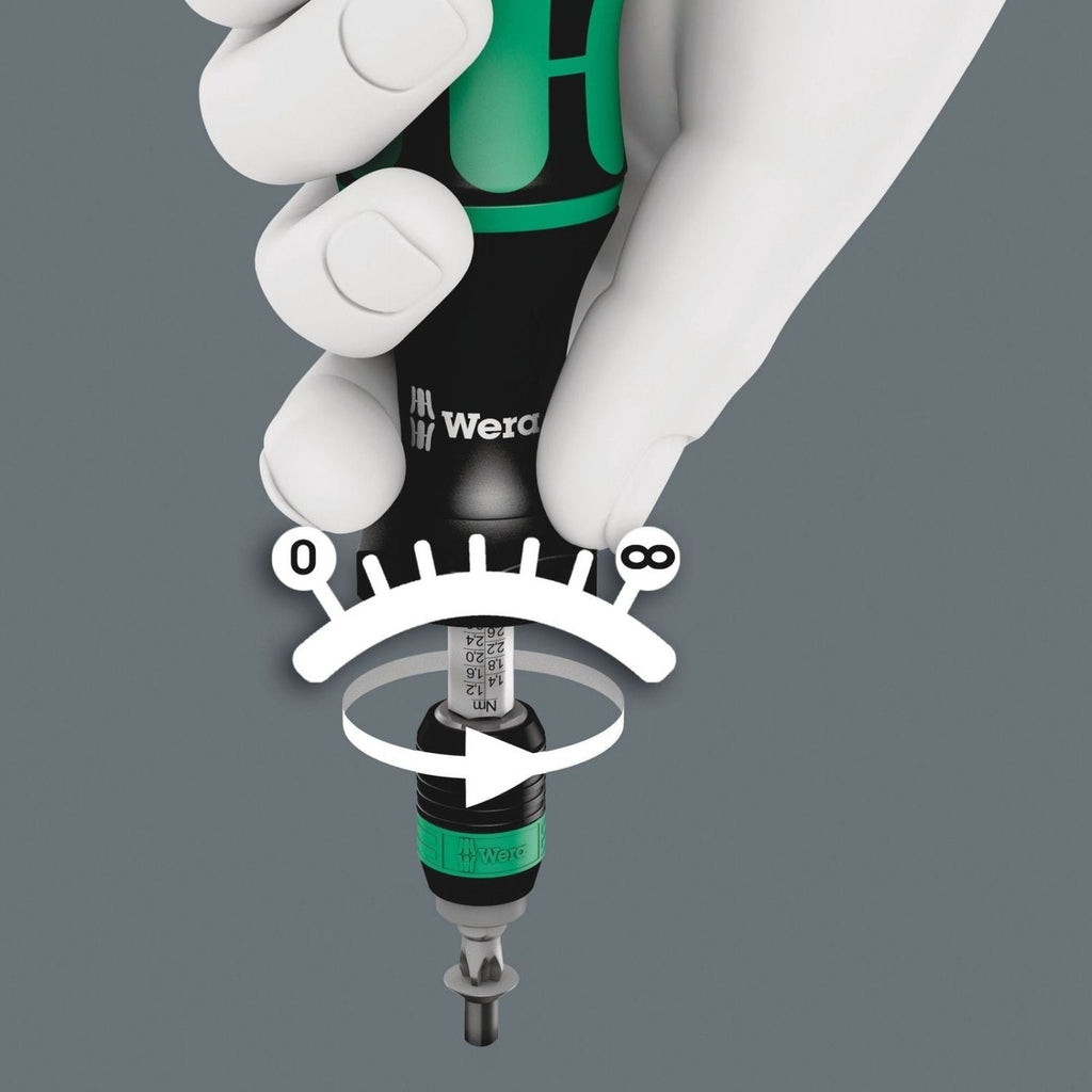 Wera 7445/46/47 Kraftform Torque Screwdriver Set 2.5-55.0 In.Lbs., 27-Pieces