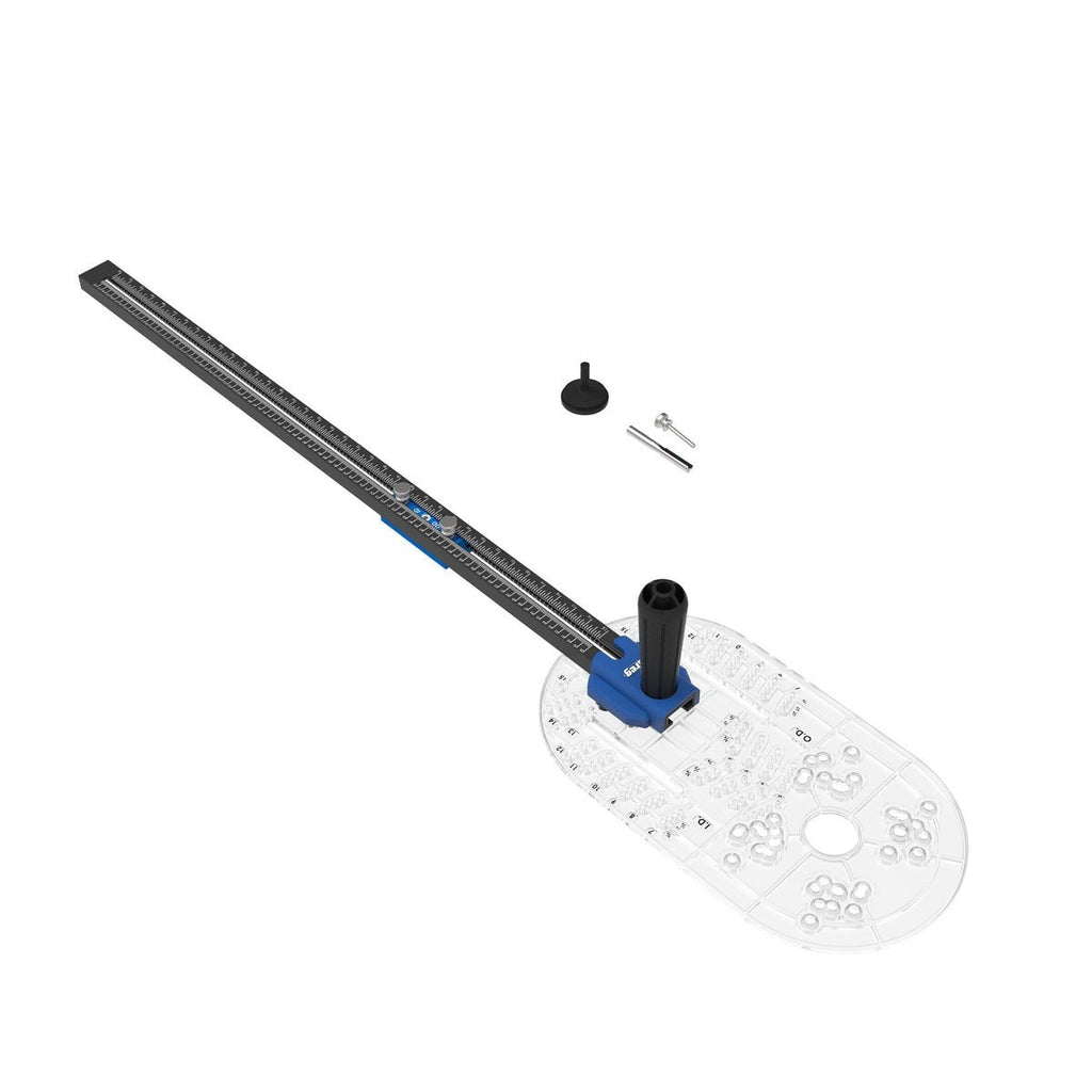 Kreg Trim Router Circle Guide Accessory for 3-1/2-in. to 52-in. Circle Cutting (KRTCG100)